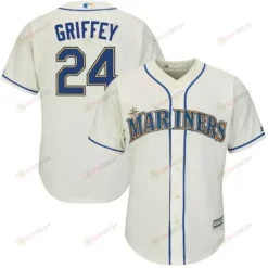 Ken Griffey Jr. Seattle Mariners Alternate Official Cool Base Player Jersey - Cream