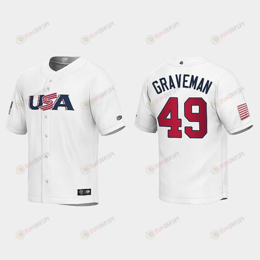 Kendall Graveman 49 USA Baseball 2023 World Baseball Classic Youth Jersey