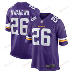 Kene Nwangwu 26 Minnesota Vikings Game Jersey - Purple
