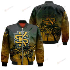 Kennesaw State Owls Bomber Jacket 3D Printed Coconut Tree Tropical Grunge