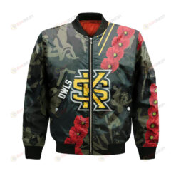 Kennesaw State Owls Bomber Jacket 3D Printed Sport Style Keep Go on