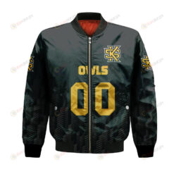 Kennesaw State Owls Bomber Jacket 3D Printed Team Logo Custom Text And Number