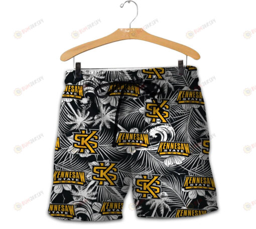 Kennesaw State Owls Men Shorts Tropical Seamless