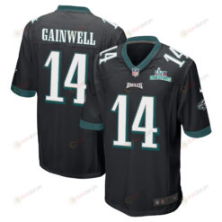 Kenneth Gainwell 14 Philadelphia Eagles Super Bowl LVII Champions Men's Jersey - Black