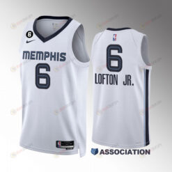 Kenneth Lofton Jr. 6 Memphis Grizzlies 2022-23 Association Edition White Jersey