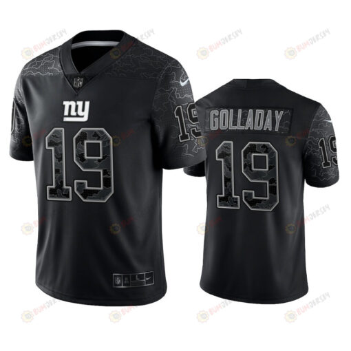 Kenny Golladay 19 New York Giants Black Reflective Limited Jersey - Men