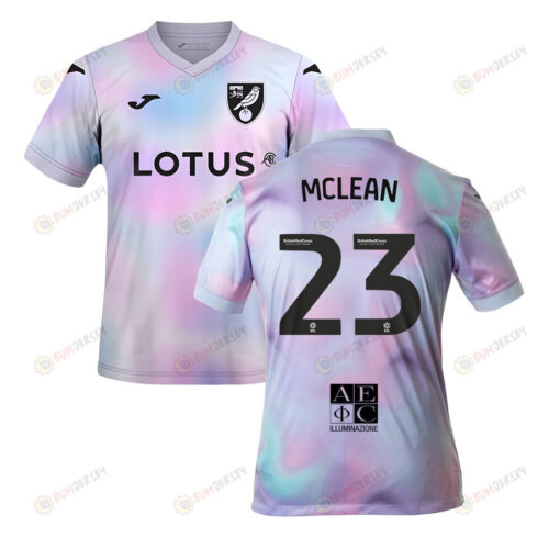 Kenny McLean 23 Norwich City 2022-23 Third Jersey - Tie-dye