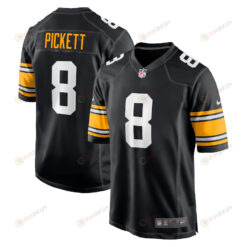 Kenny Pickett 8 Pittsburgh Steelers 2022 Draft First Round Pick Game Player Jersey In Black