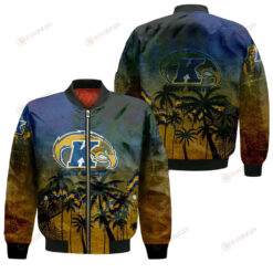 Kent State Golden Flashes Bomber Jacket 3D Printed Coconut Tree Tropical Grunge