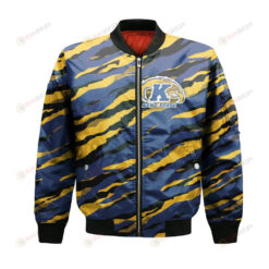 Kent State Golden Flashes Bomber Jacket 3D Printed Sport Style Team Logo Pattern