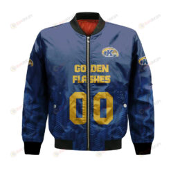 Kent State Golden Flashes Bomber Jacket 3D Printed Team Logo Custom Text And Number