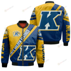 Kent State Golden Flashes Logo Bomber Jacket 3D Printed Cross Style