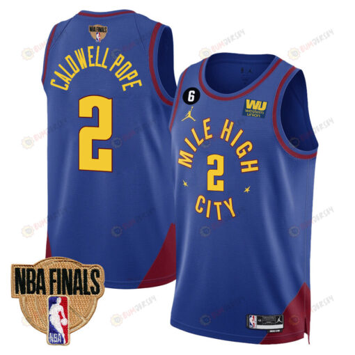 Kentavious Caldwell-Pope 2 Denver Nuggets Final Champions 2023 Swingman Jersey - Blue