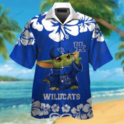 Kentucky Wildcats Baby Yoda Hawaiian Shirt Set