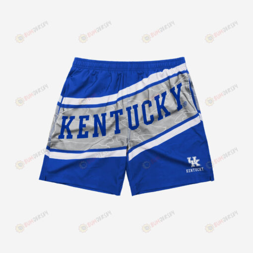 Kentucky Wildcats Big Wordmark Hawaiian Men Shorts Swim Trunks - Print Shorts