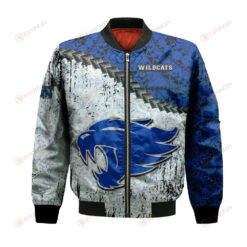 Kentucky Wildcats Bomber Jacket 3D Printed Grunge Polynesian Tattoo