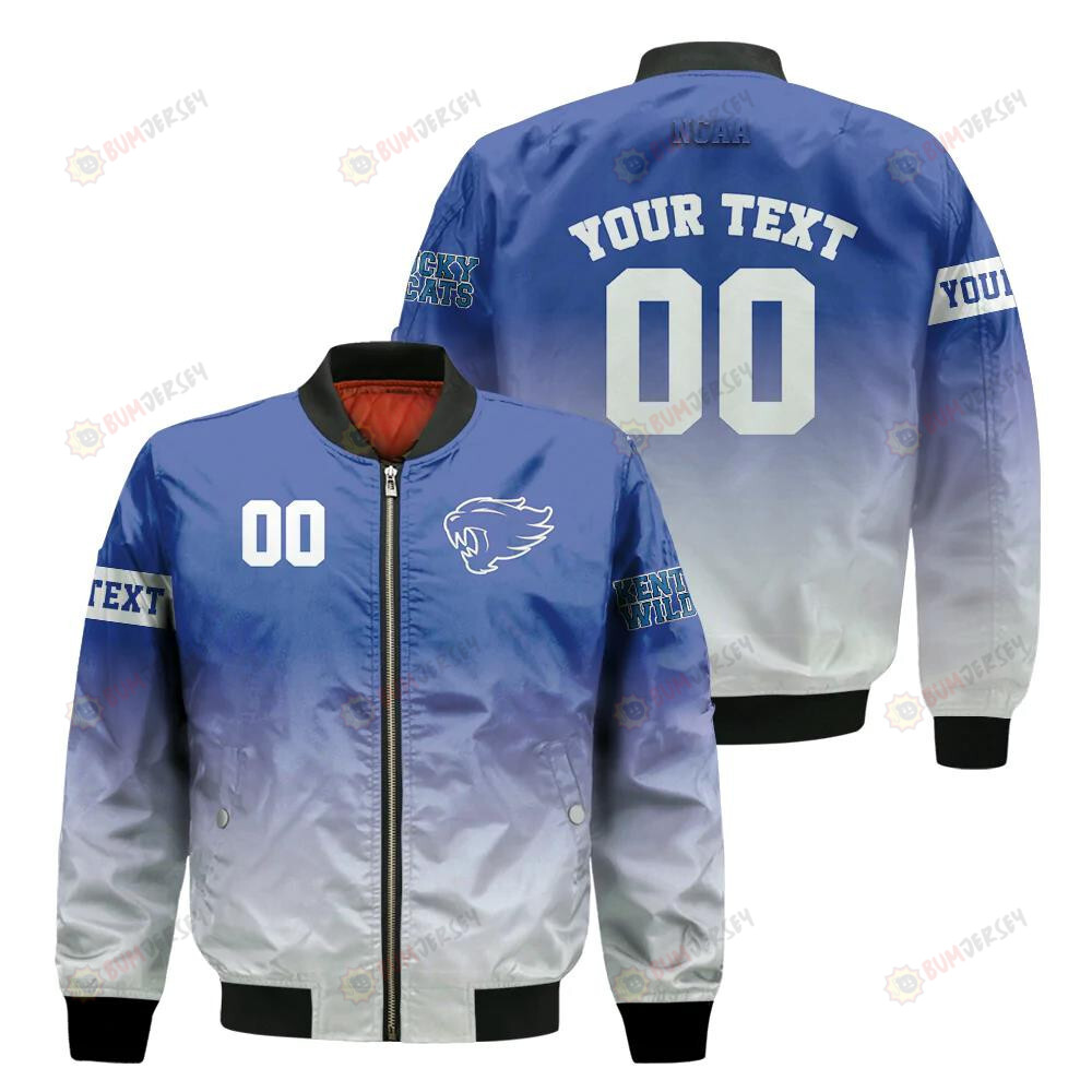 Kentucky Wildcats Fadded Bomber Jacket 3D Printed