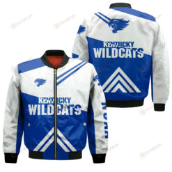 Kentucky Wildcats Football Bomber Jacket 3D Printed - Stripes Cross Shoulders