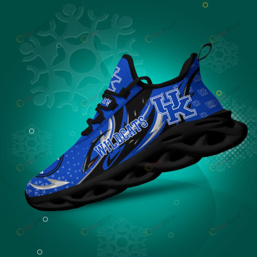 Kentucky Wildcats Logo And Triangle Pattern 3D Max Soul Sneaker Shoes