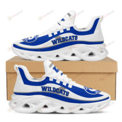 Kentucky Wildcats Logo Custom Name Pattern In Blue And White 3D Max Soul Sneaker Shoes