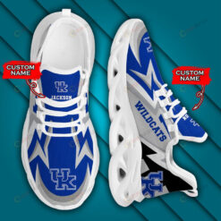 Kentucky Wildcats Logo Lightening Pattern Custom Name 3D Max Soul Sneaker Shoes