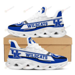 Kentucky Wildcats Logo Pattern Custom Name 3D Max Soul Sneaker Shoes In Blue White