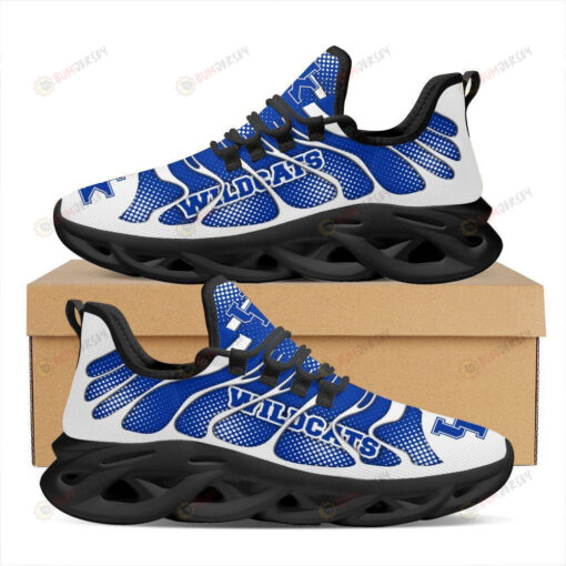 Kentucky Wildcats Logo Unique Pattern 3D Max Soul Sneaker Shoes In Blue White