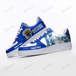 Kentucky Wildcats Mascot Logo Pattern Custom Name Air Force 1 Printed