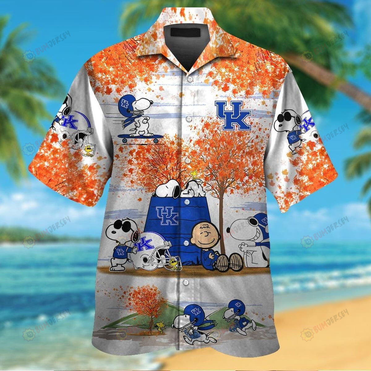 Kentucky Wildcats Snoopy Aloha Hawaiian Shirt Set