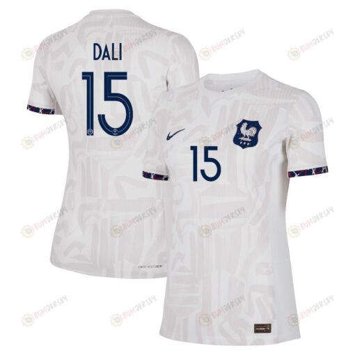 Kenza Dali 15 France Women's National Team 2023-24 World Cup Away Women Jersey