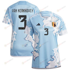 Kerkhoven 3 Belgium 2023 National Team Away Jersey - Women