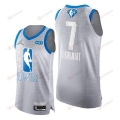 Keven Durant 2022 All-Star Grey Blue 75th Jersey Nets 7 - Men