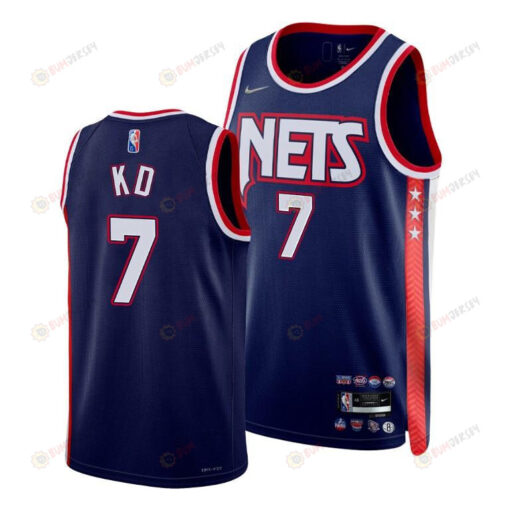 Kevin Durant Nets 2022 KD Blue 7 Jersey Nickname Diamond Edition - Men Jersey