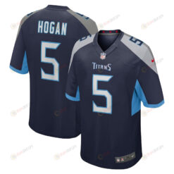 Kevin Hogan 5 Tennessee Titans Home Game Player Jersey - Navy