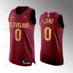 Kevin Love 0 2022-23 Cavaliers Icon Edition Jersey Wine