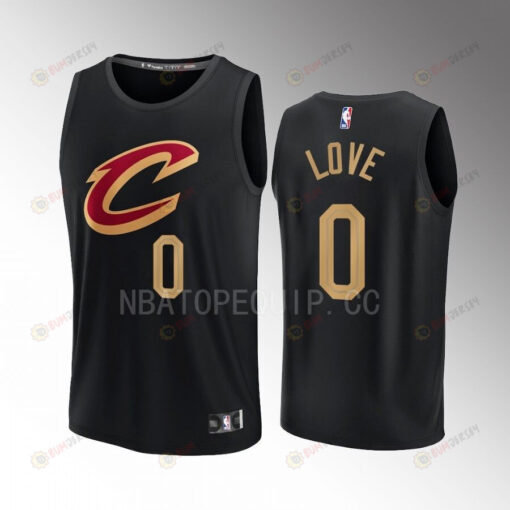 Kevin Love Cavaliers 0 Black Men Jersey Fast Break Fast Break 2022-23 Statement