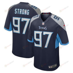 Kevin Strong Tennessee Titans Game Player Jersey - Navy