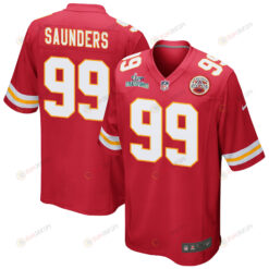 Khalen Saunders 99 Kansas City Chiefs Super Bowl LVII Champions Men's Jersey - Red