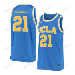 Khalid McCaskill 21 UCLA Bruins Retro Elite Basketball Men Jersey - Blue