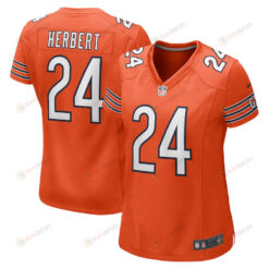 Khalil Herbert 24 Chicago Bears Women's Alternate Game Player Jersey - Orange