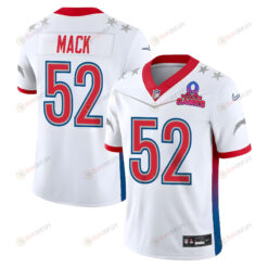 Khalil Mack 52 Chargers Pro Bowl 2023 Patch Men Jersey - White