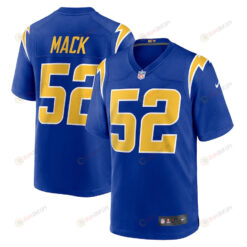 Khalil Mack 52 Los Angeles Chargers Alternate Game Jersey - Royal