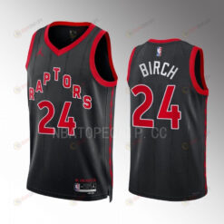 Khem Birch 24 Toronto Raptors Black Men Jersey 2022-23 Statement Edition Swingman