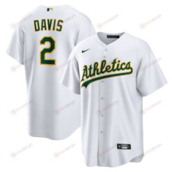 Khris Davis 2 Oakland Athletics Home Player Name Jersey - White