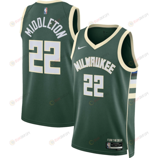 Khris Middleton 22 Milwaukee Bucks Men 2022/23 Swingman Jersey - Icon Edition