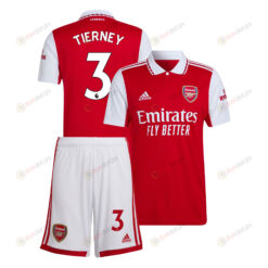 Kieran Tierney 3 Arsenal Home Kit 2022-23 Men Jersey - Red
