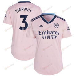 Kieran Tierney 3 Arsenal Women 2022/23 Third Jersey - Pink