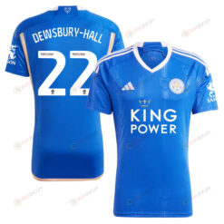 Kiernan Dewsbury-Hall 22 Leicester City FC 2023/24 Home Men Jersey - Blue