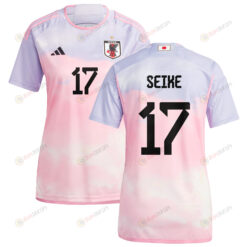 Kiko Seike 17 Japan Women's National Team 2023-24 World Cup Away Women Jersey