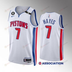 Killian Hayes 7 Detroit Pistons White Association Edition Jersey 2022-23 Swingman